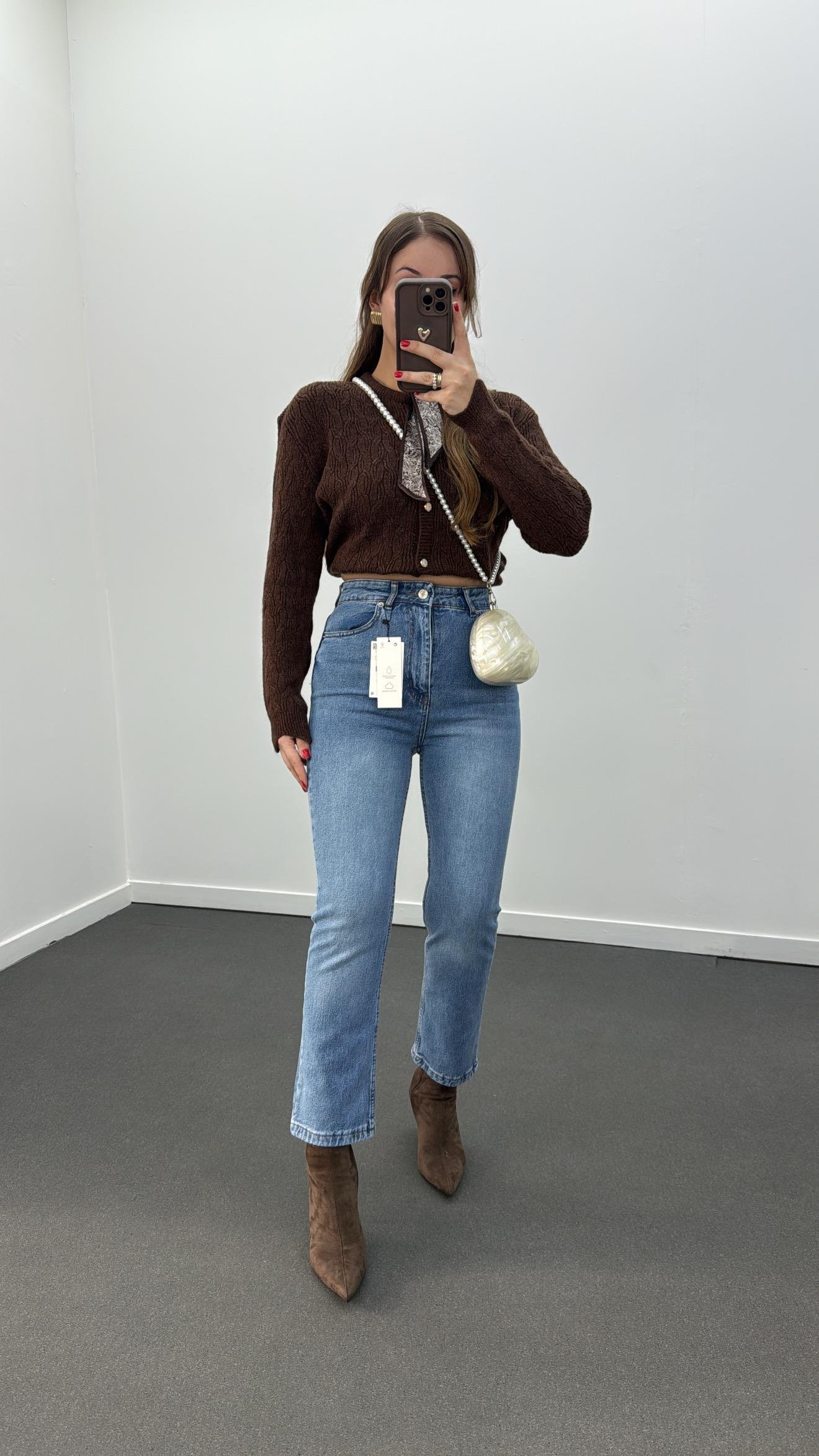 Toronto Kot Yıkamalı Boy Fit Jeans