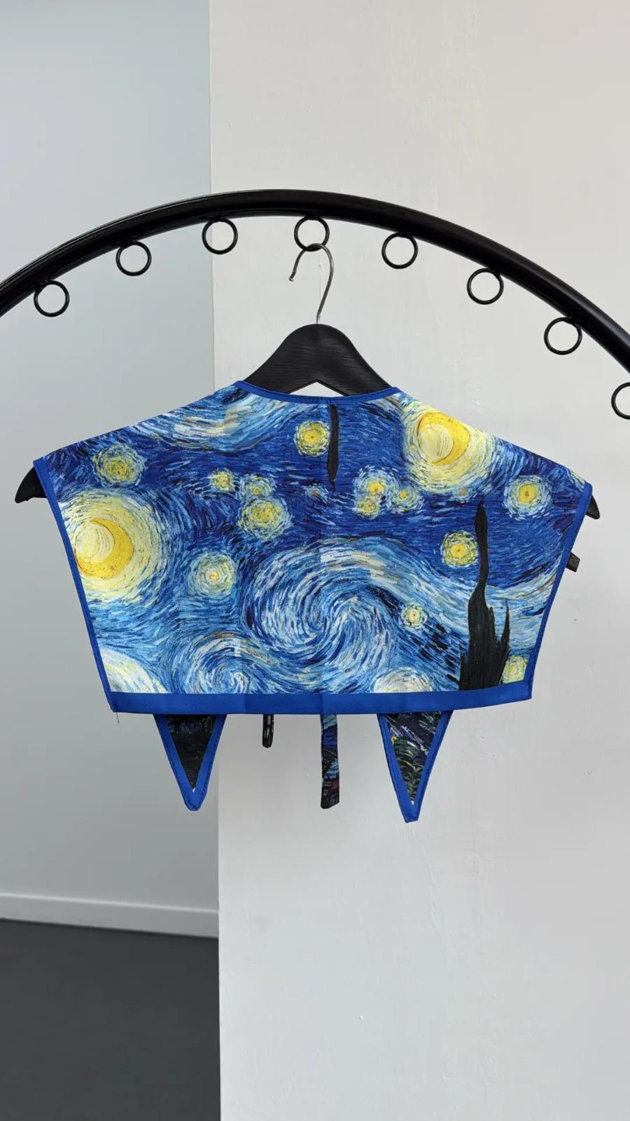 Van Gogh Yıldızlı Gece Yaka Fular