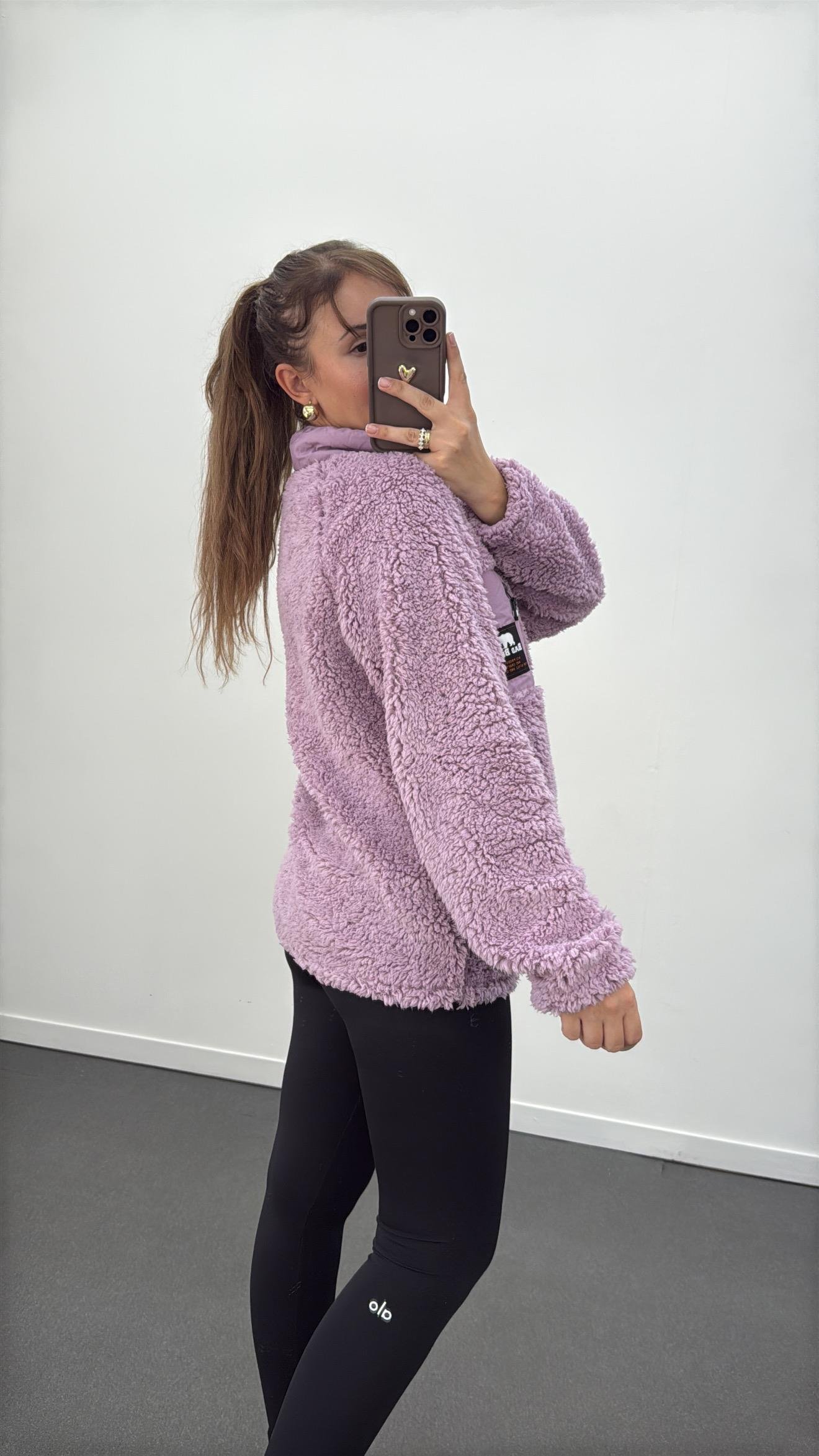 Wang Lila Polar Fermuarlı Sweat