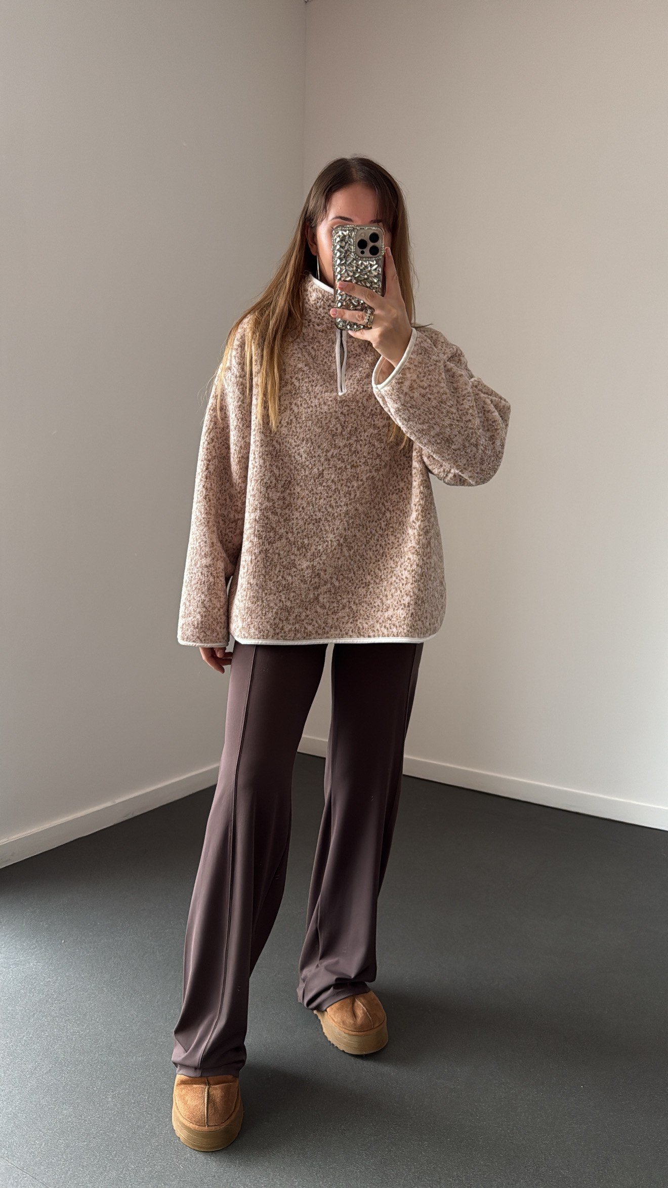 Wildora Cappucino Fermuarlı Sweatshirt