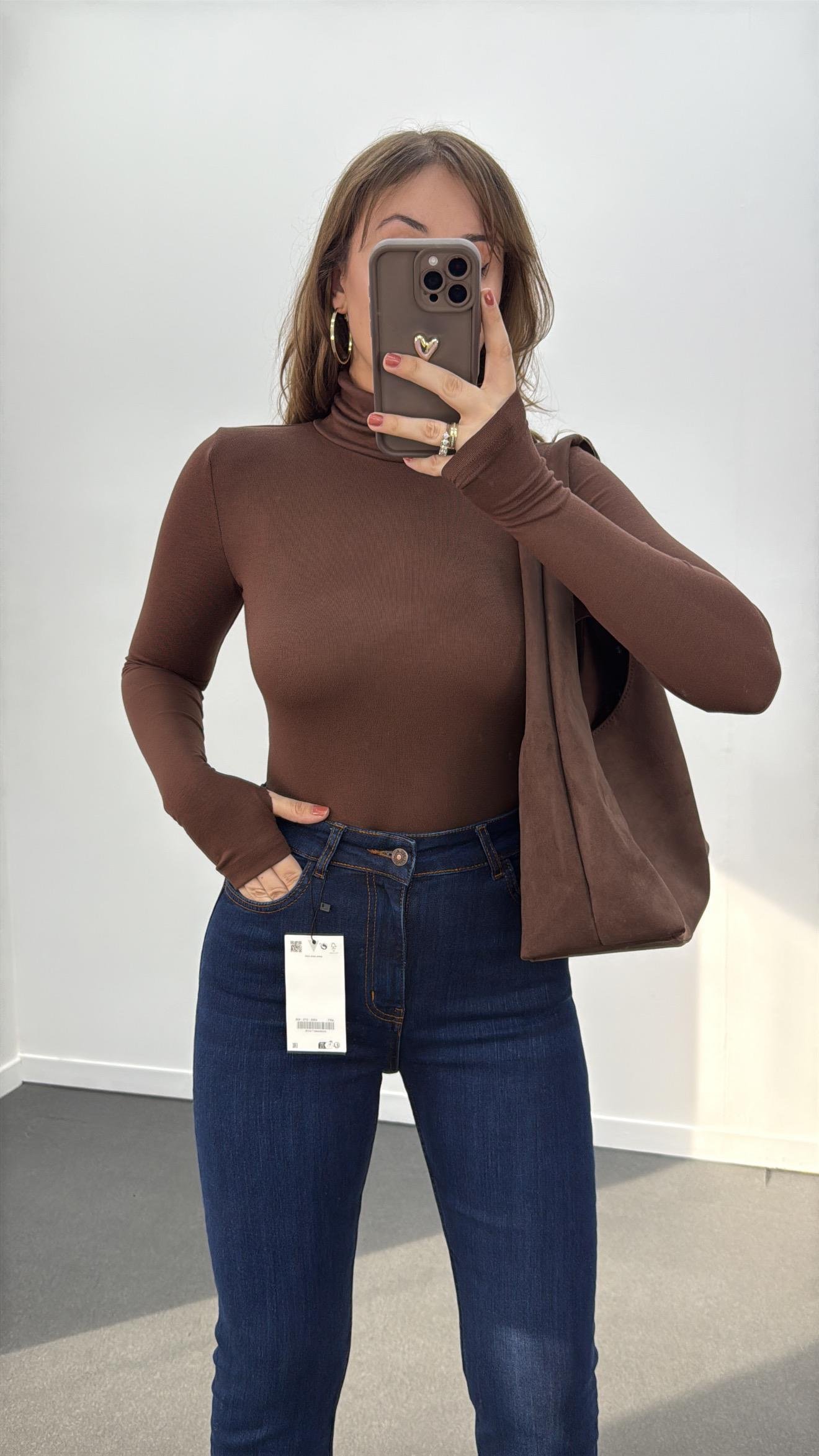 Yoko Kahverengi Balıkçı Yaka Modal Body