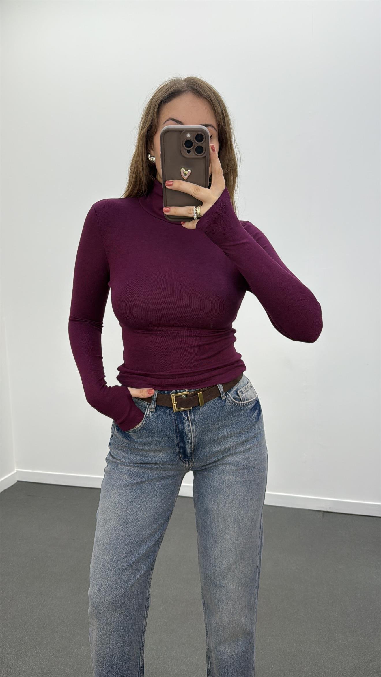 Yoko Mürdüm Balıkçı Yaka Modal Body