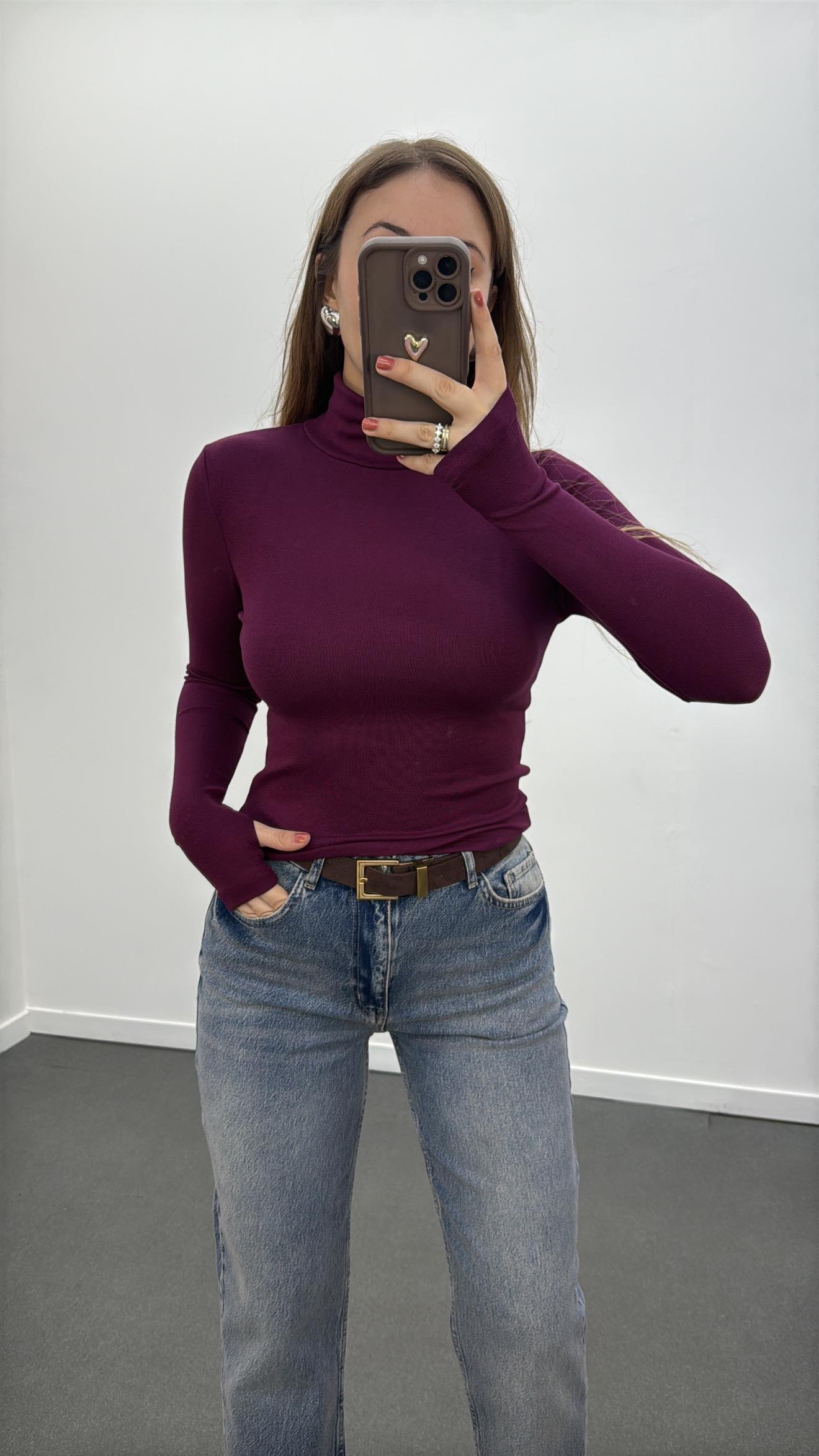 Yoko Mürdüm Balıkçı Yaka Modal Body