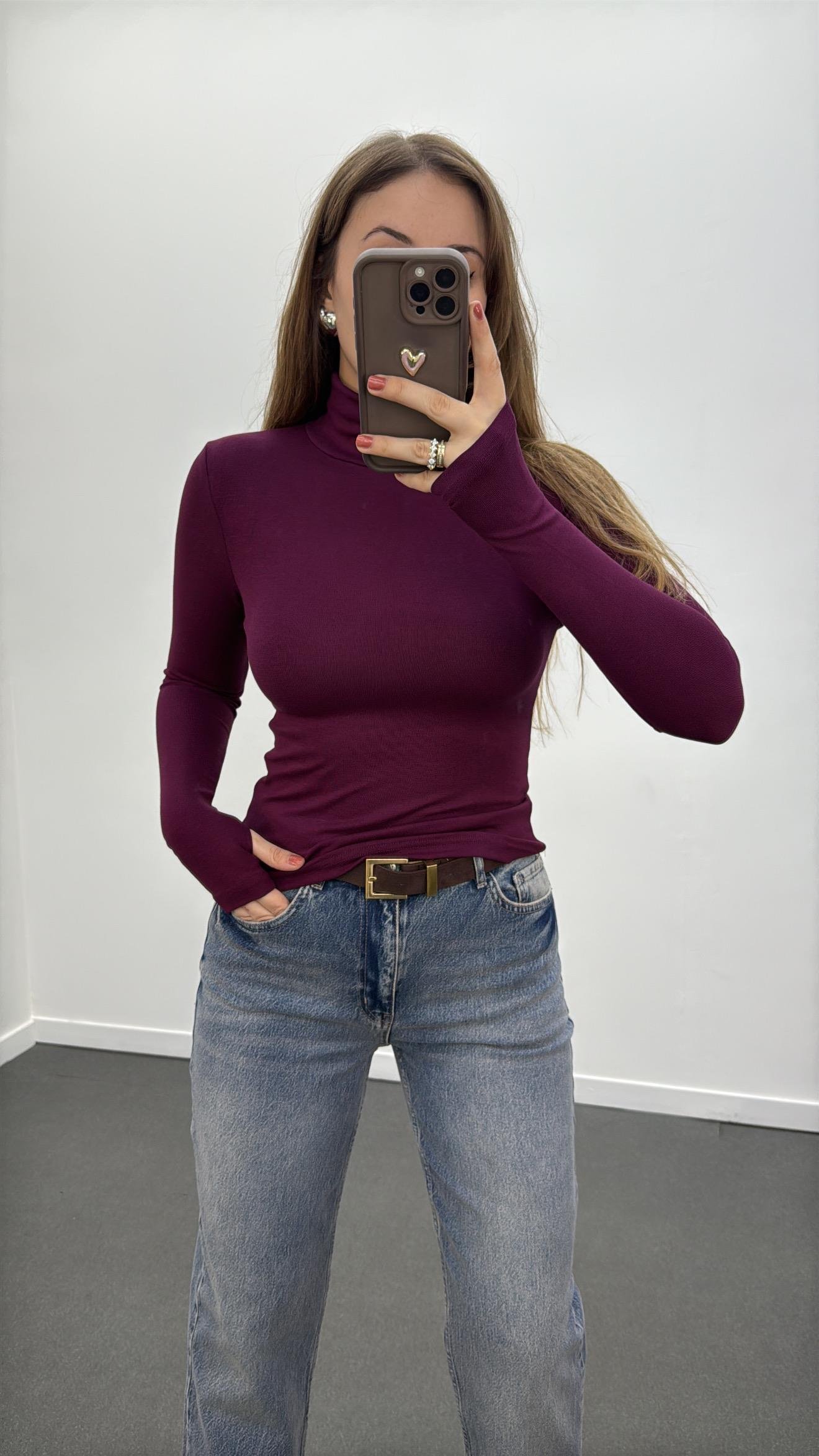 Yoko Mürdüm Balıkçı Yaka Modal Body