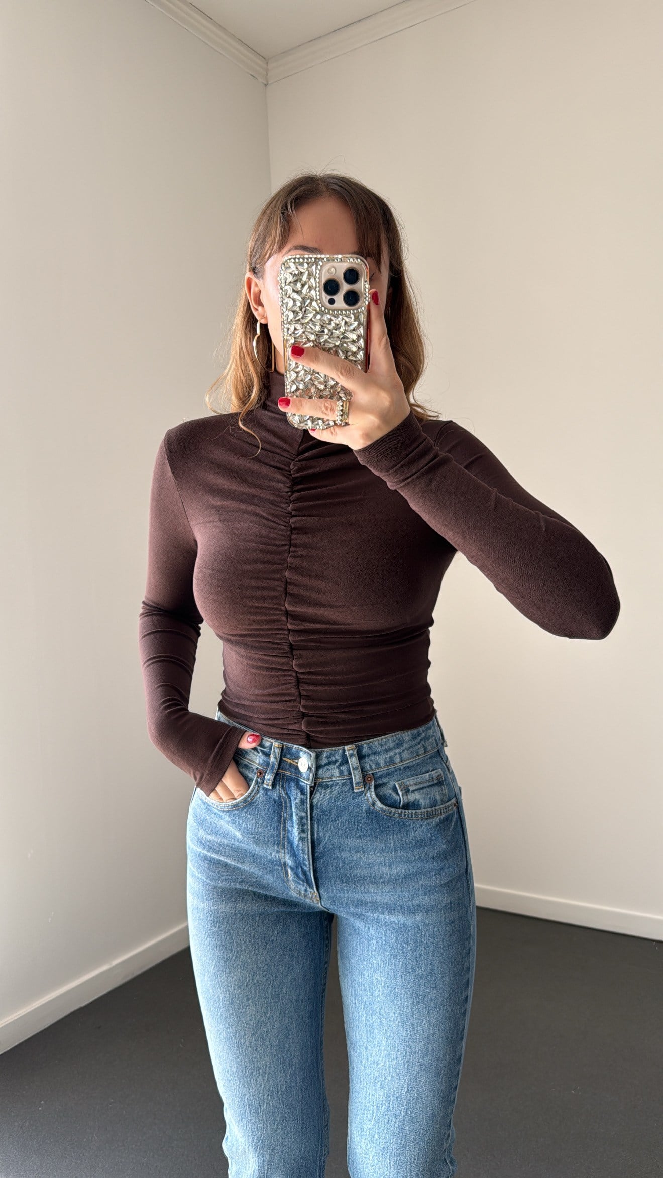 Zevra Acı Kahve Büzgülü Balıkçı Body