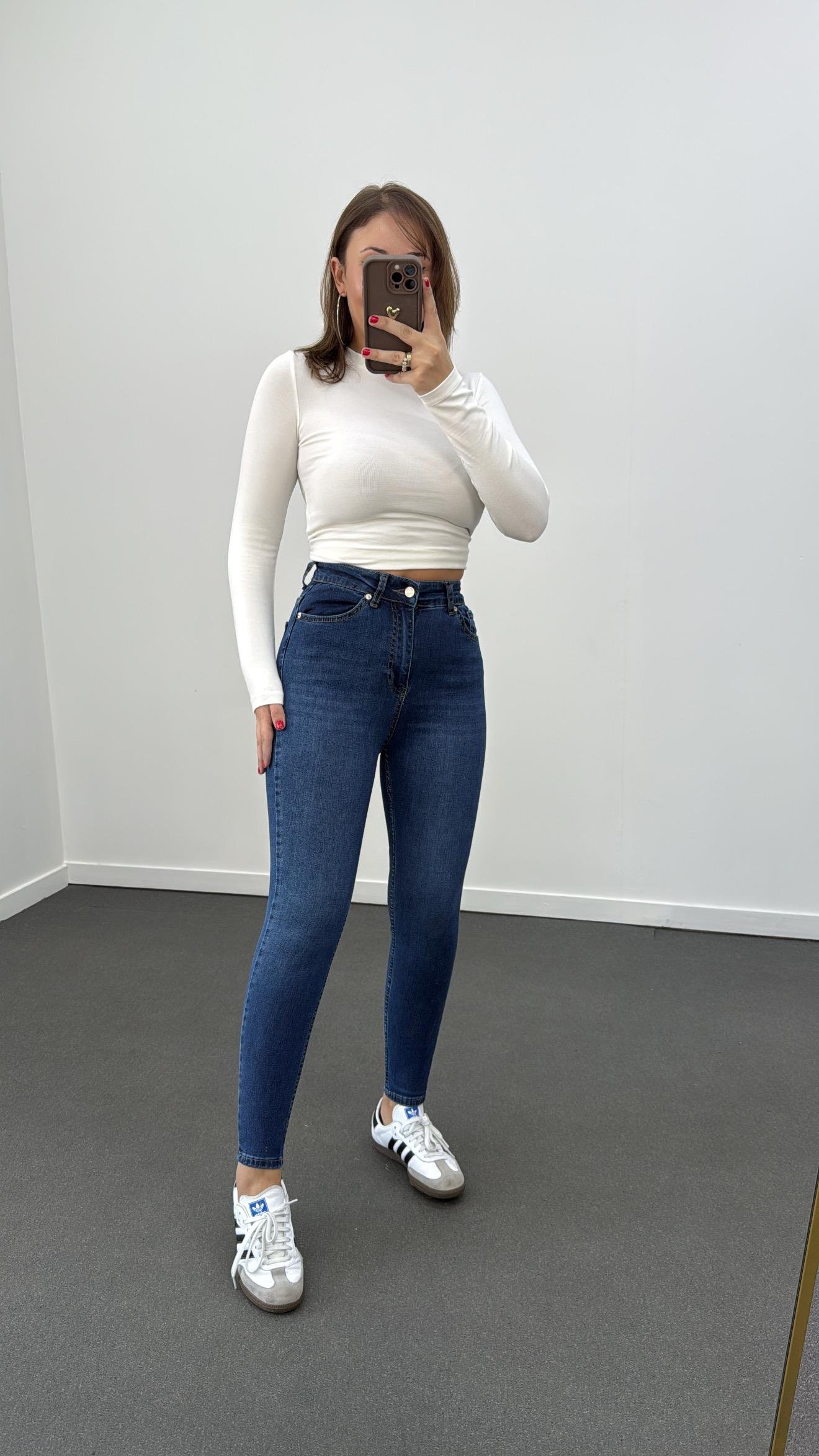 ZR Açık Kot Süper Likralı Toparlayıcı Skinny Jeans