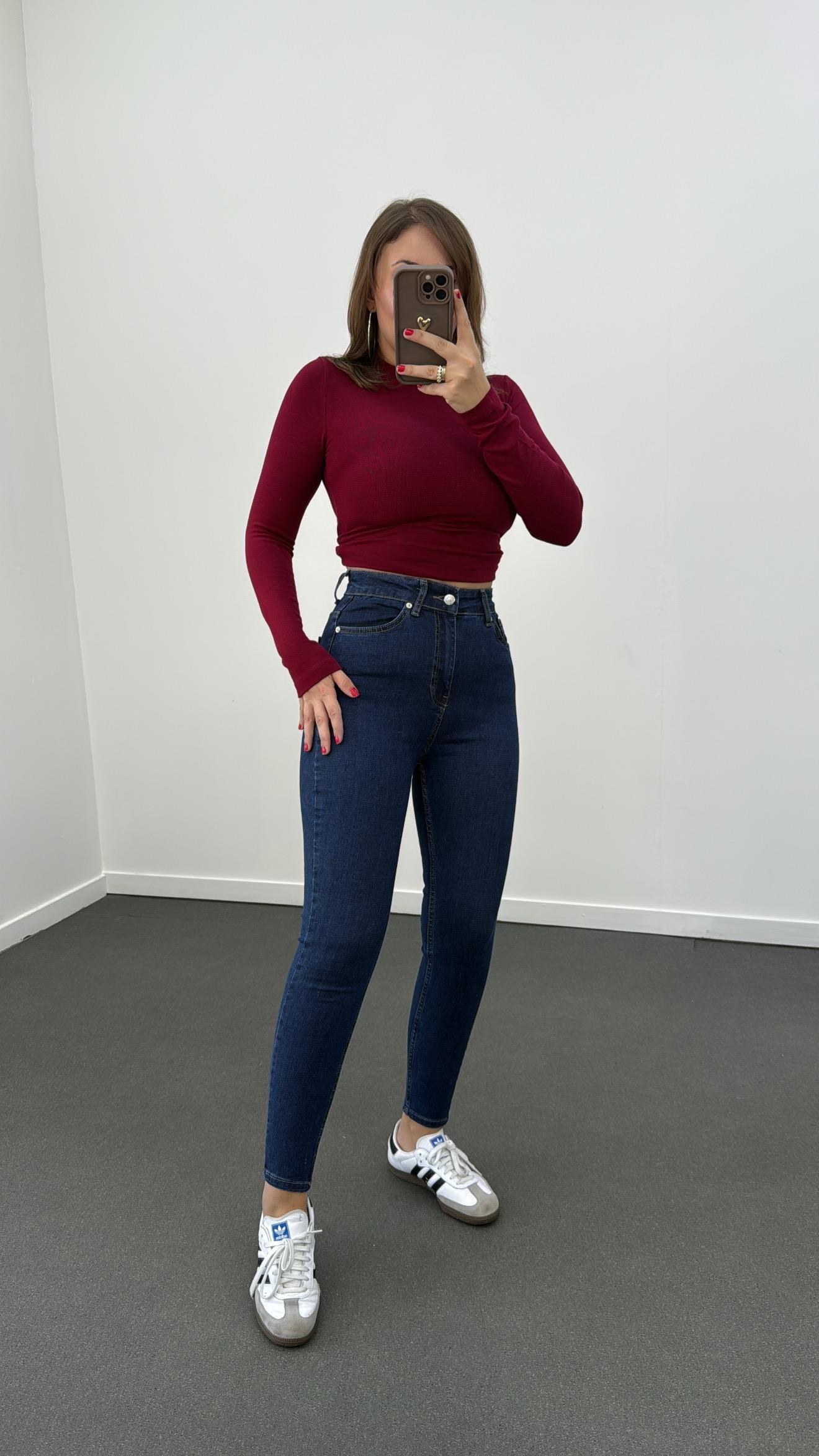 ZR Lacivert Süper Likralı Toparlayıcı Skinny Jeans