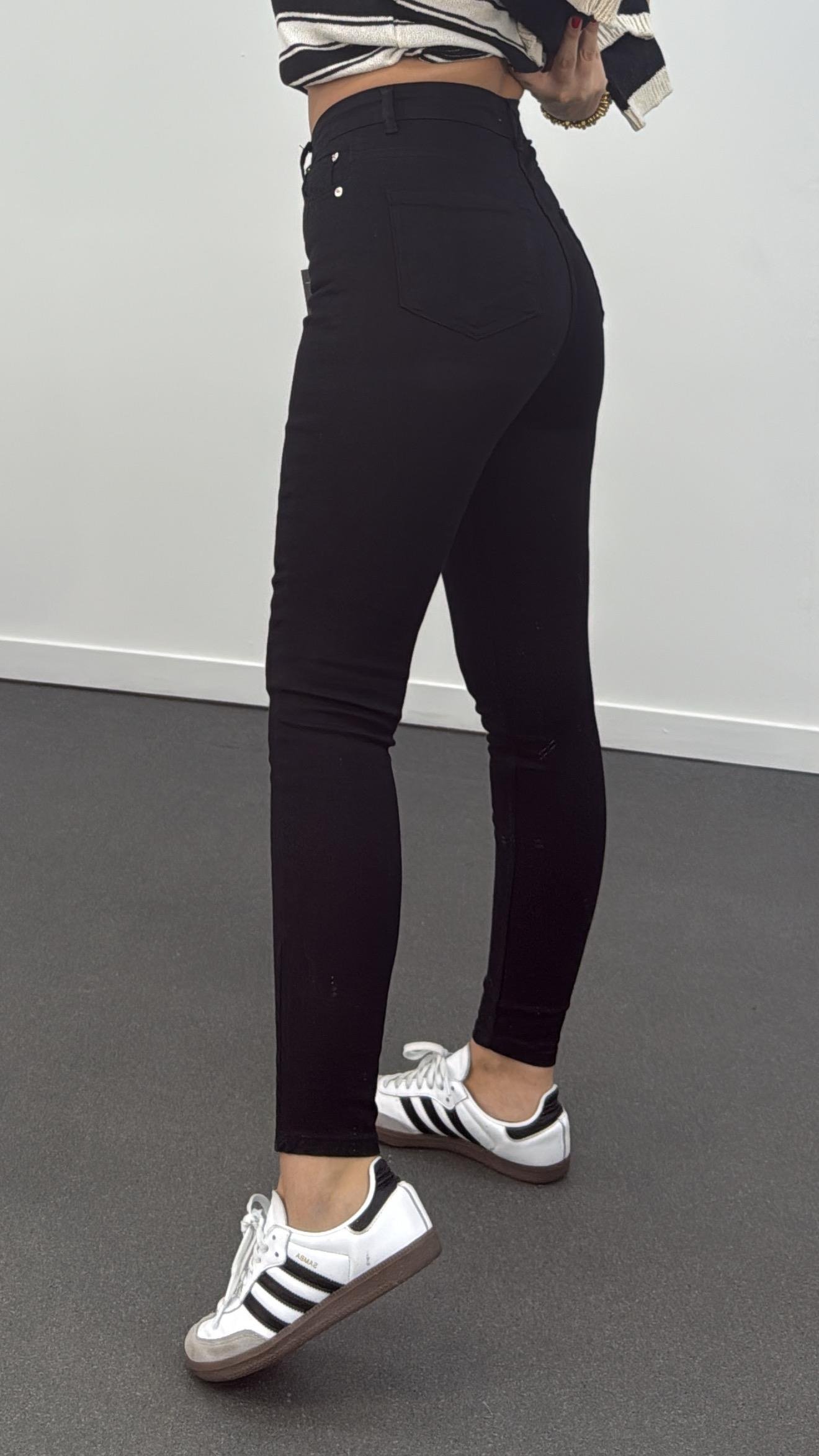 ZR Siyah Süper Likralı Toparlayıcı Skinny Jeans