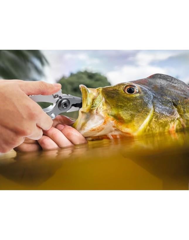 Captain 7506 Alüminyum Halka Açıcı İp Kesici Kılıflı Kendinden Kilitli 19Cm Pense