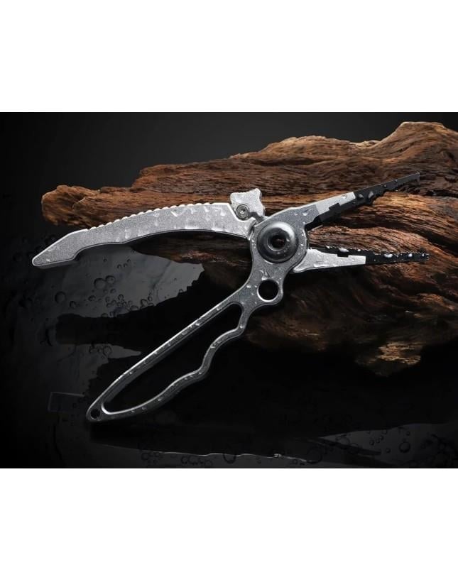 Captain 7506 Alüminyum Halka Açıcı İp Kesici Kılıflı Kendinden Kilitli 19Cm Pense