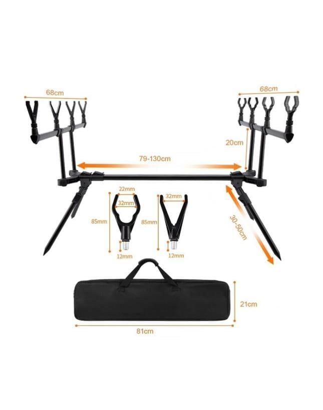 Captain 7646 Carp Sehpa Alarm Swinger 4Lü Combo Set