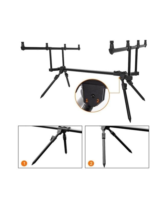 Captain 7646 Carp Sehpa Alarm Swinger 4Lü Combo Set