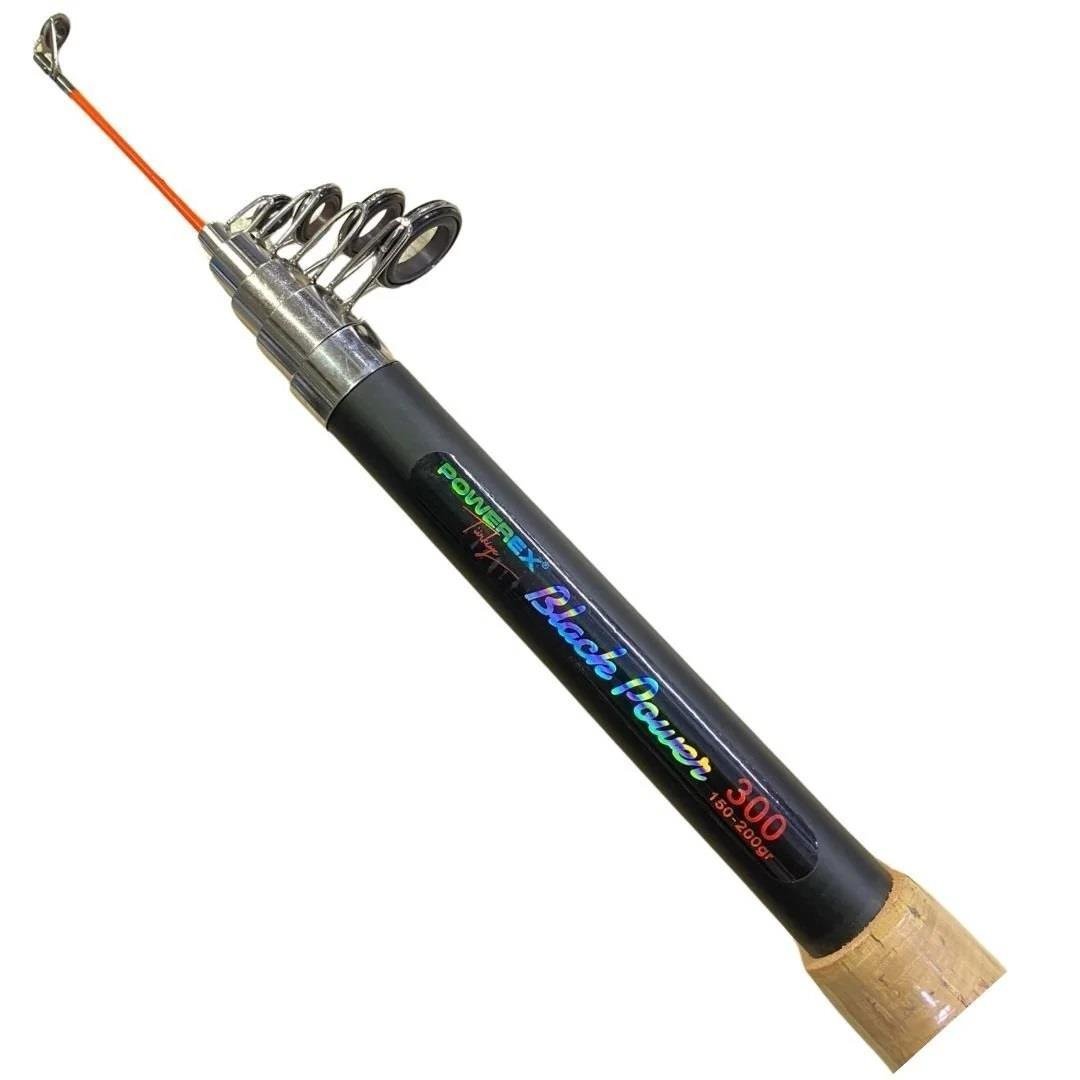 Powerex Black Power 3.90M. 150-200Gr. Atarlı Mantar Uzun Sap Teleskopik Olta Kamışı