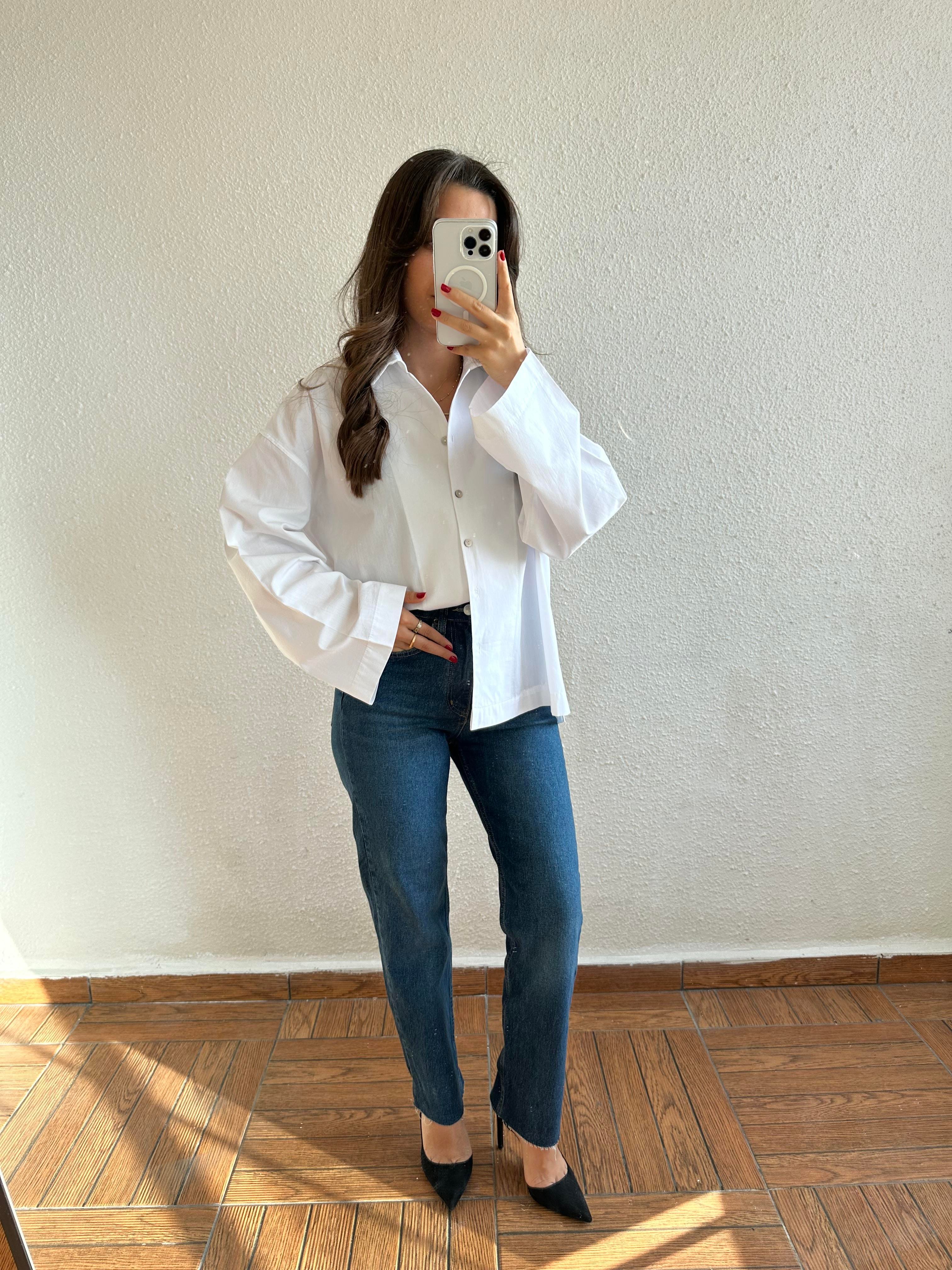 Boy Fit Kesik Paça Jean - Lacivert