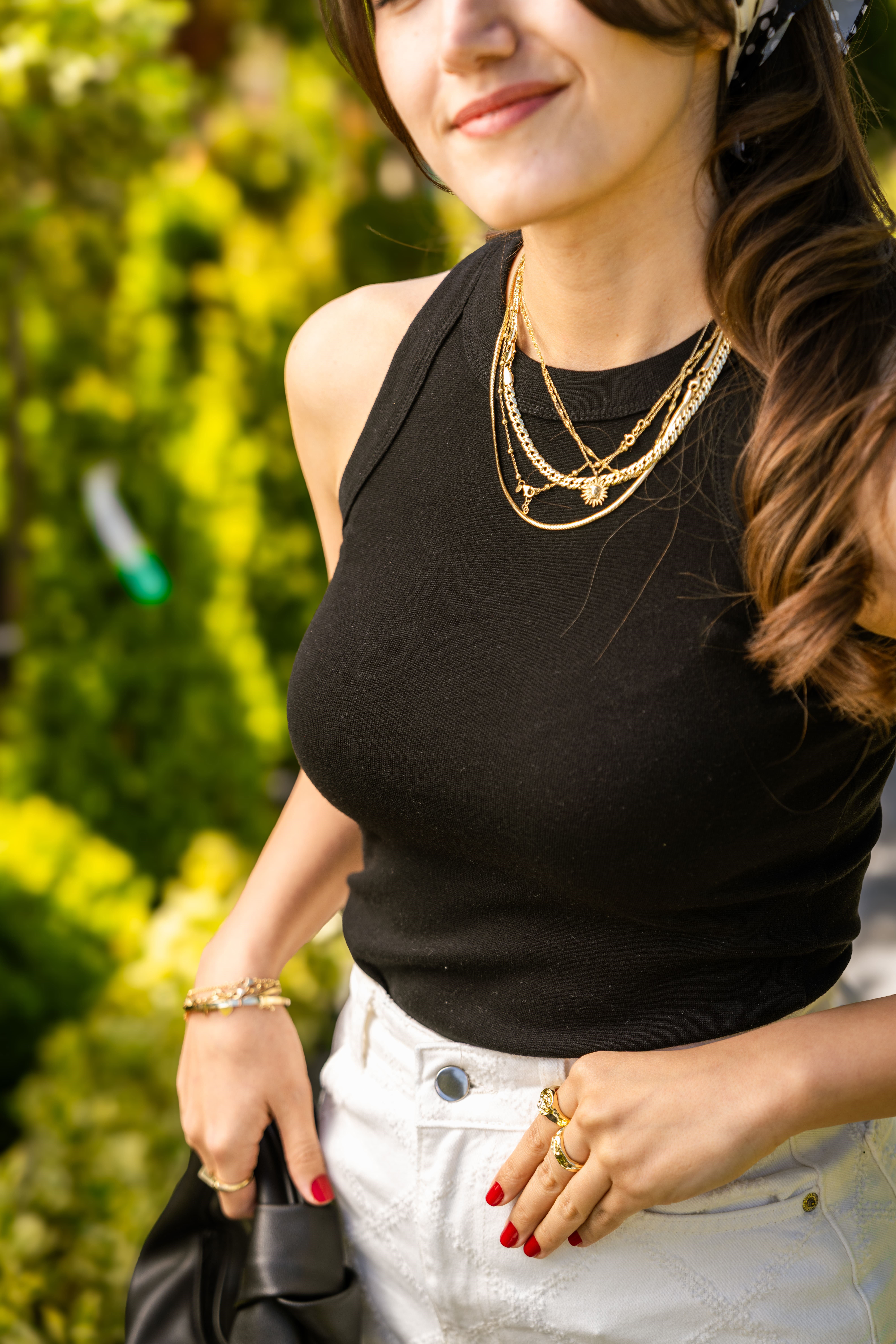 Halter Yaka Atlet - Siyah