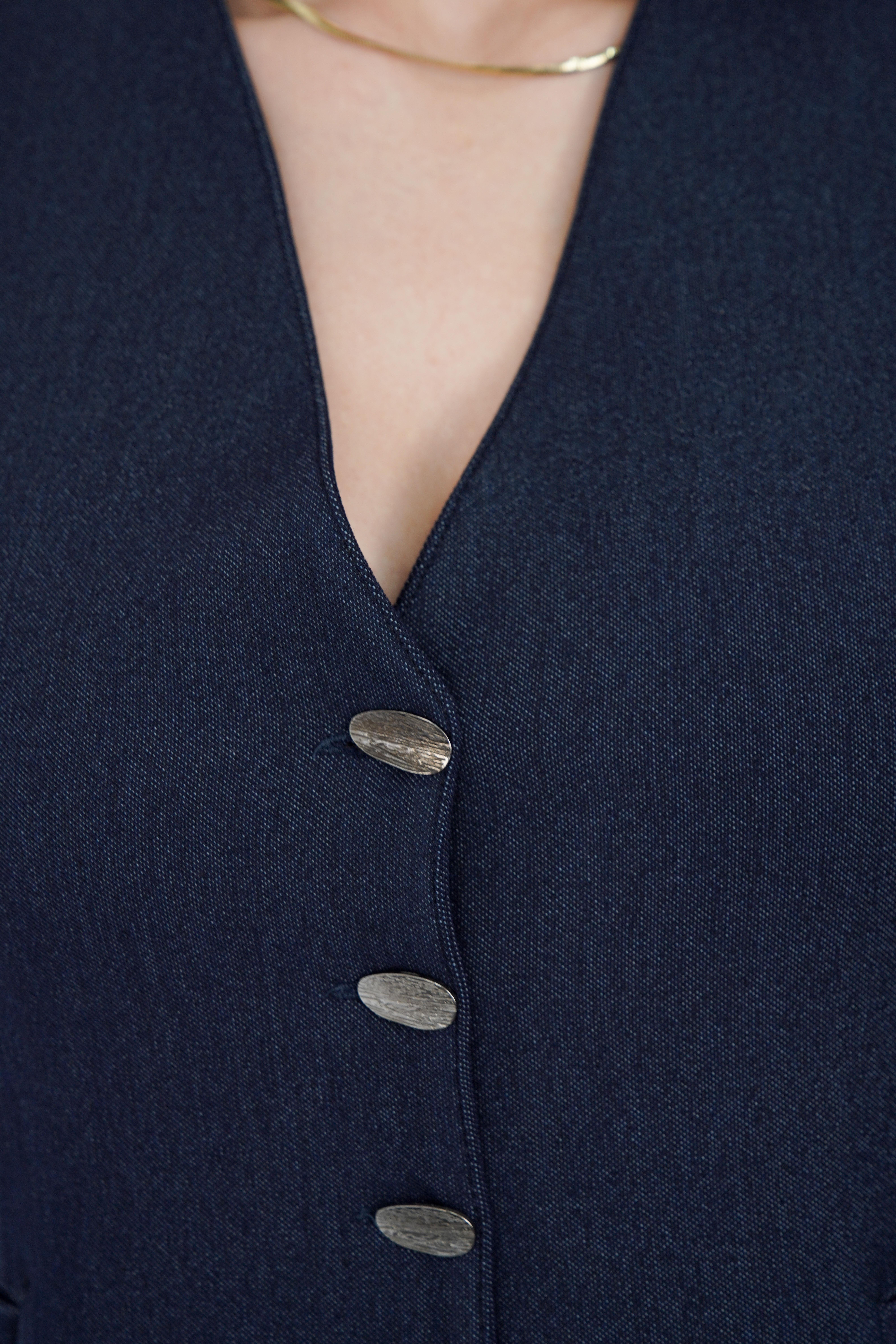 Denim Görünümlü Şort Etek