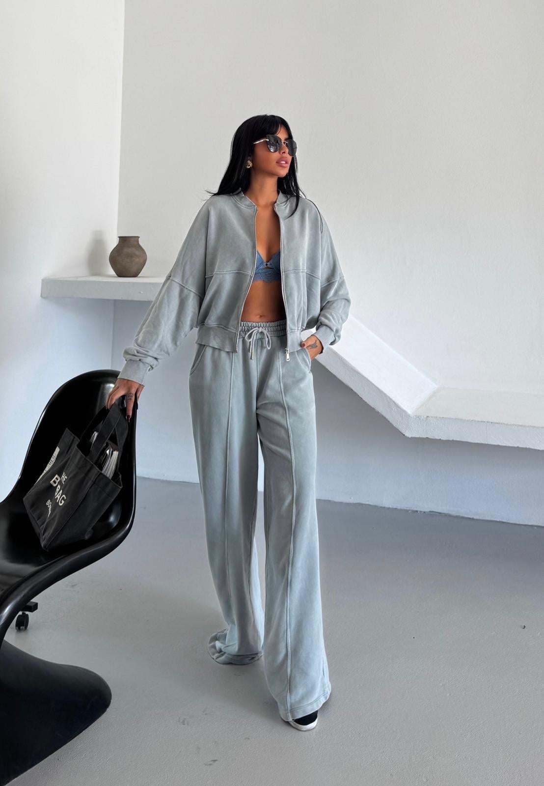Premium Oversize Fermuarlı Eşofman Takım