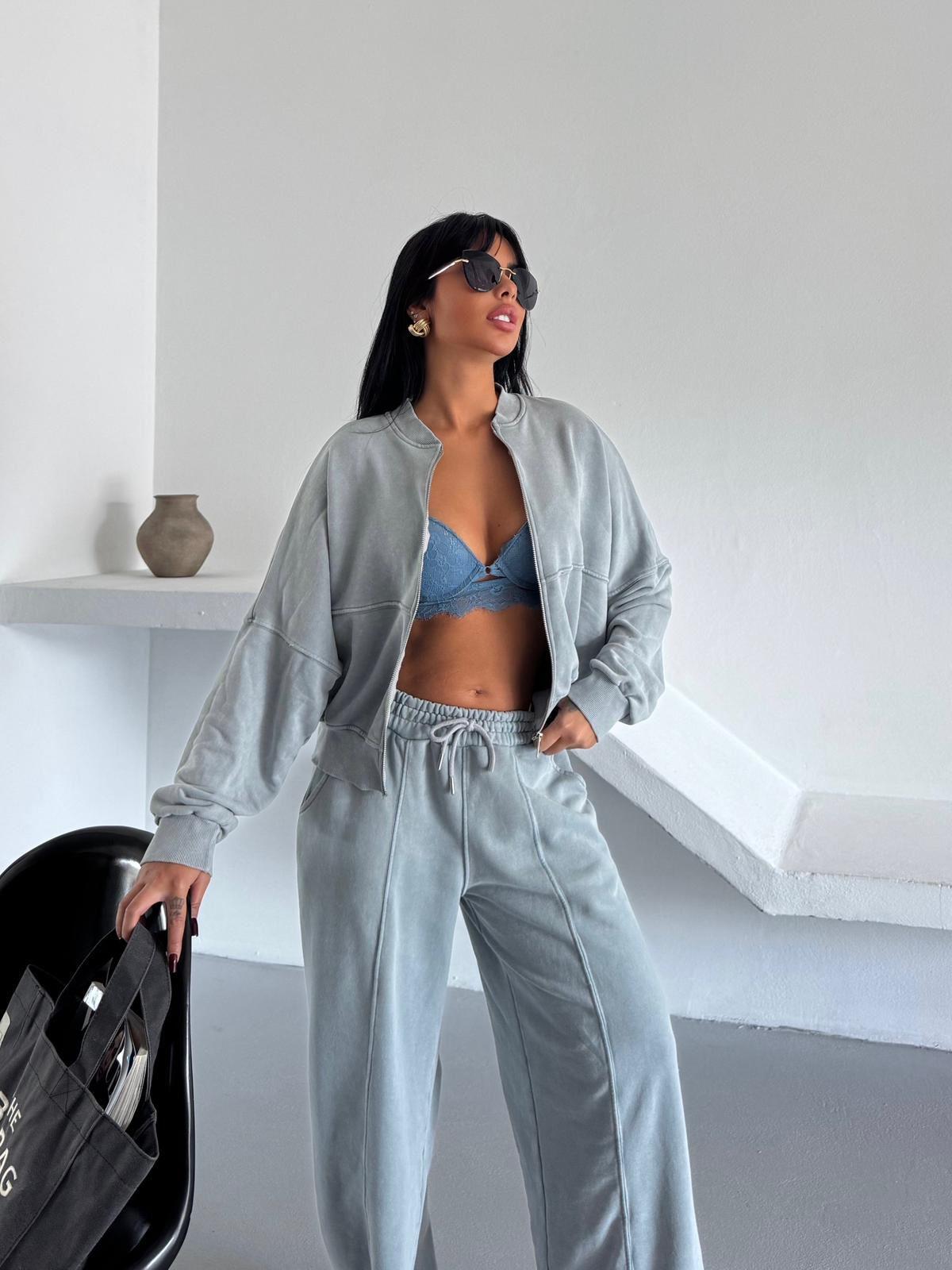 Premium Oversize Fermuarlı Eşofman Takım