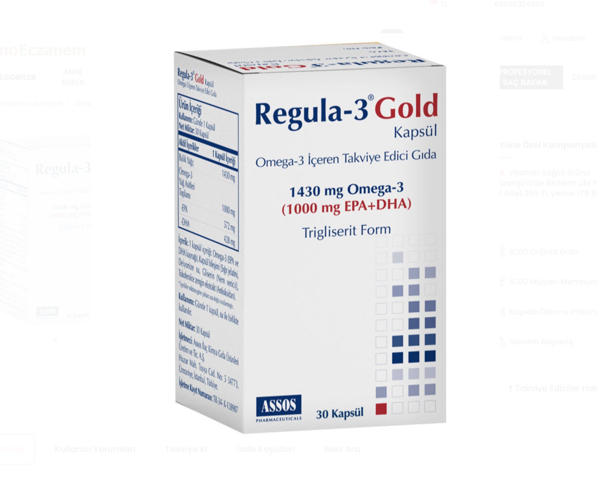 ASSOS Regula-3® Gold Kapsül