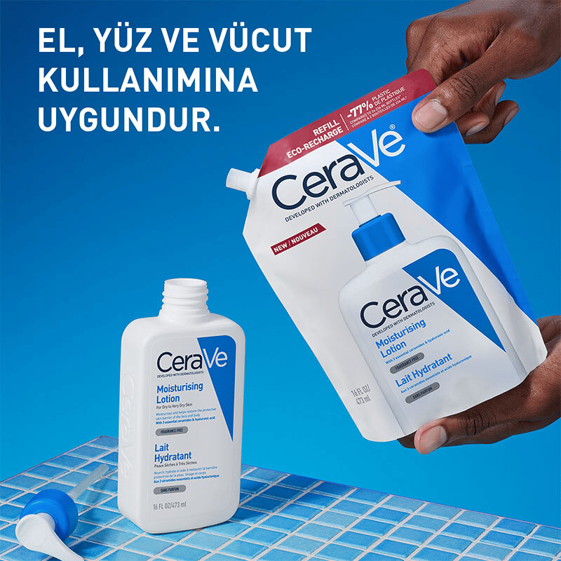CeraVe Nemlendirici Yüz ve Vücut Losyonu-Seramid Ve Hyalüronik Asit İçerikli 473 ml - Refill