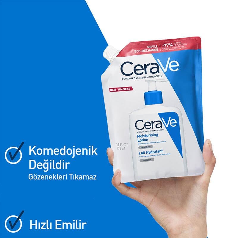 CeraVe Nemlendirici Yüz ve Vücut Losyonu-Seramid Ve Hyalüronik Asit İçerikli 473 ml - Refill