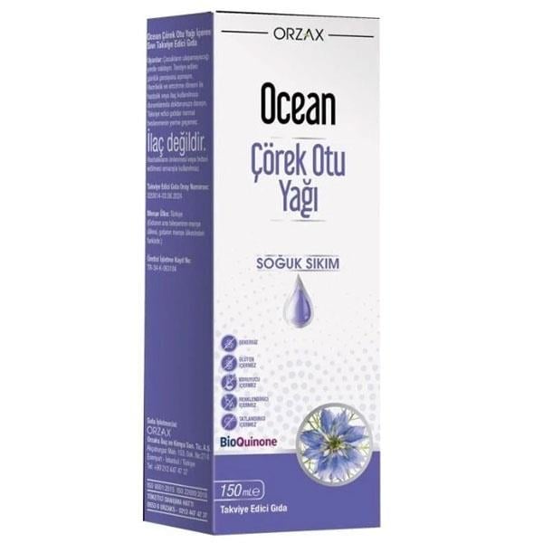 Orzax Ocean Çörek Otu Yağı Soğuk Sıkım 150 ml