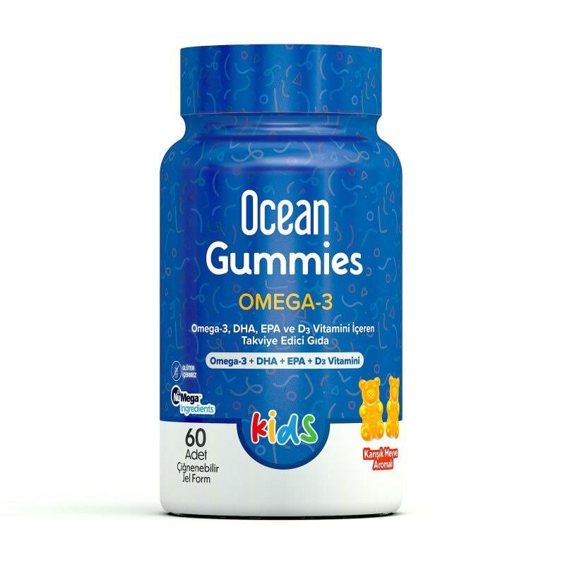 Orzax Ocean Gummies Omega-3 Kids 60 Adet Çiğnenebilir Jel Form