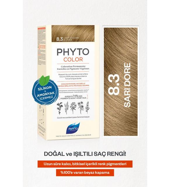 Phyto Color Amonyaksız Kalıcı 8.3 Sarı Dore Doğal İçerikli Bitkisel Saç Boyası