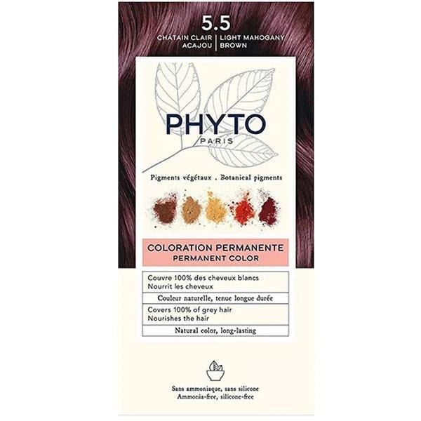 Phyto Color No 5.5 Castanho Claro Acaju Bitkisel Saç Boyası