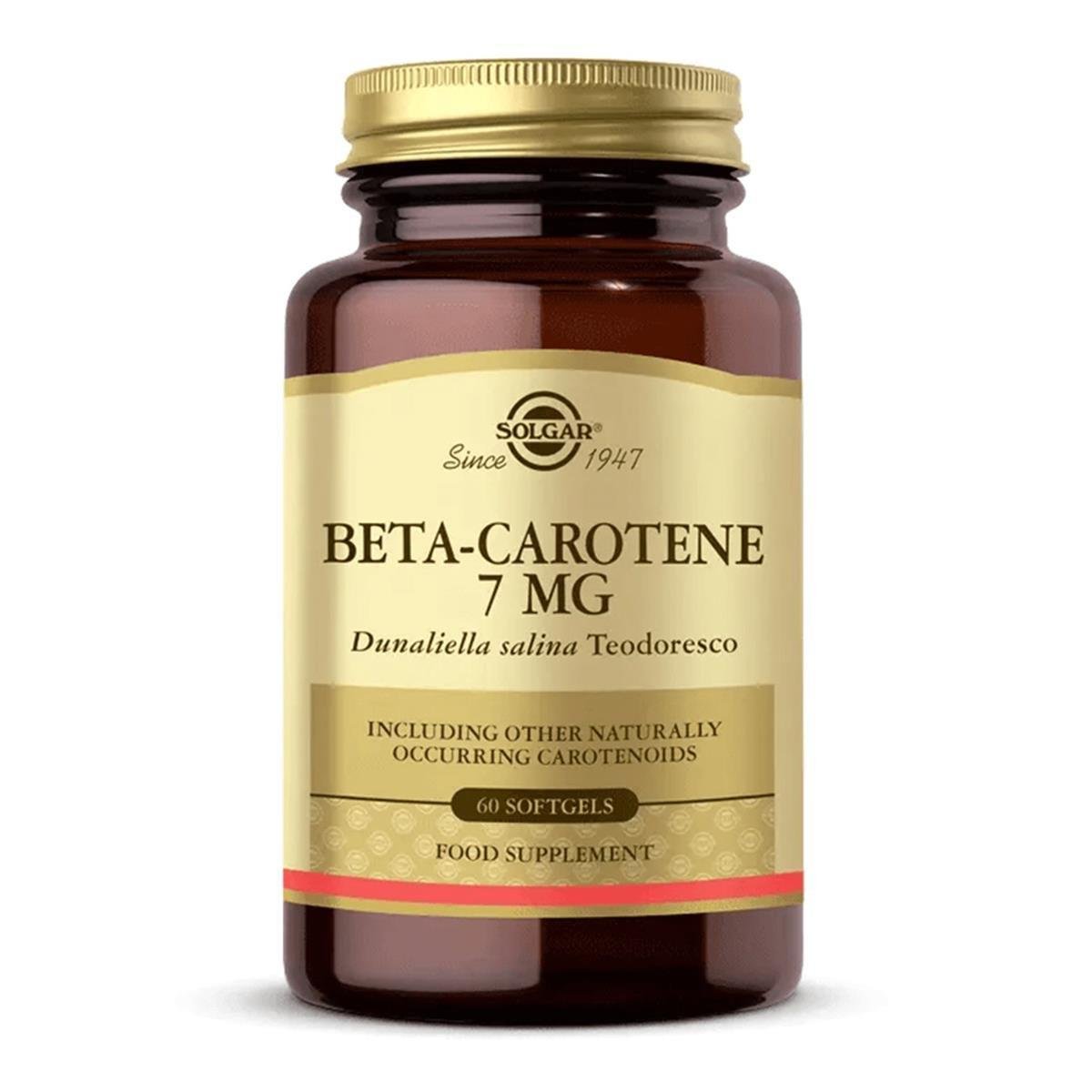 Solgar Beta Carotene 7 mg 60 Yumuşak Kapsül