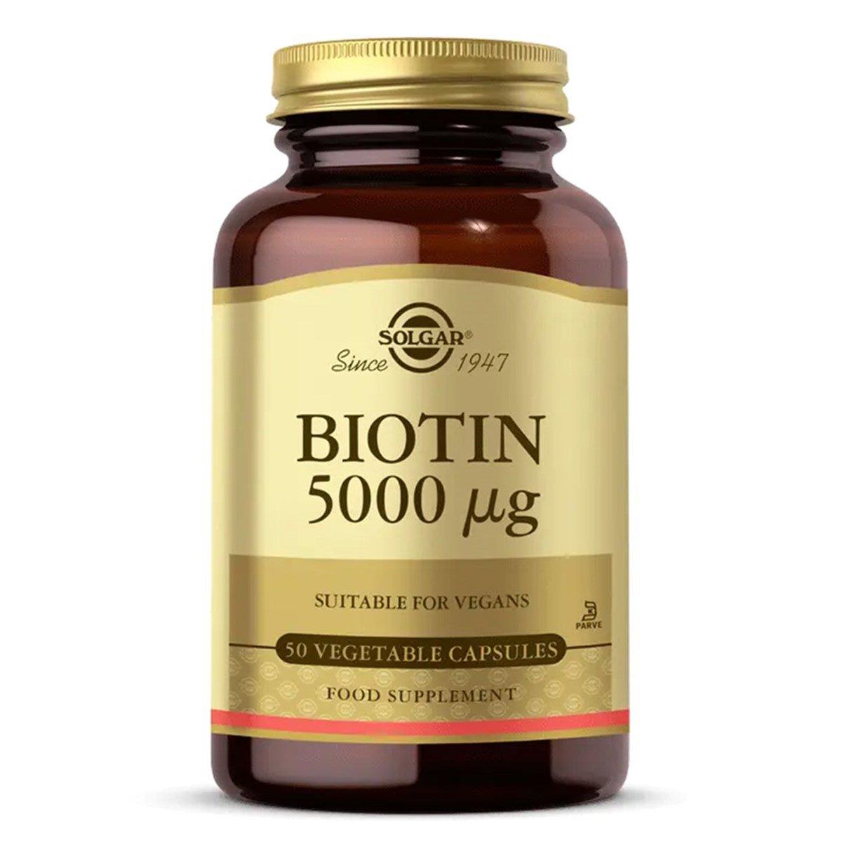 Solgar Biotin 5000 mcg 50 Kapsül