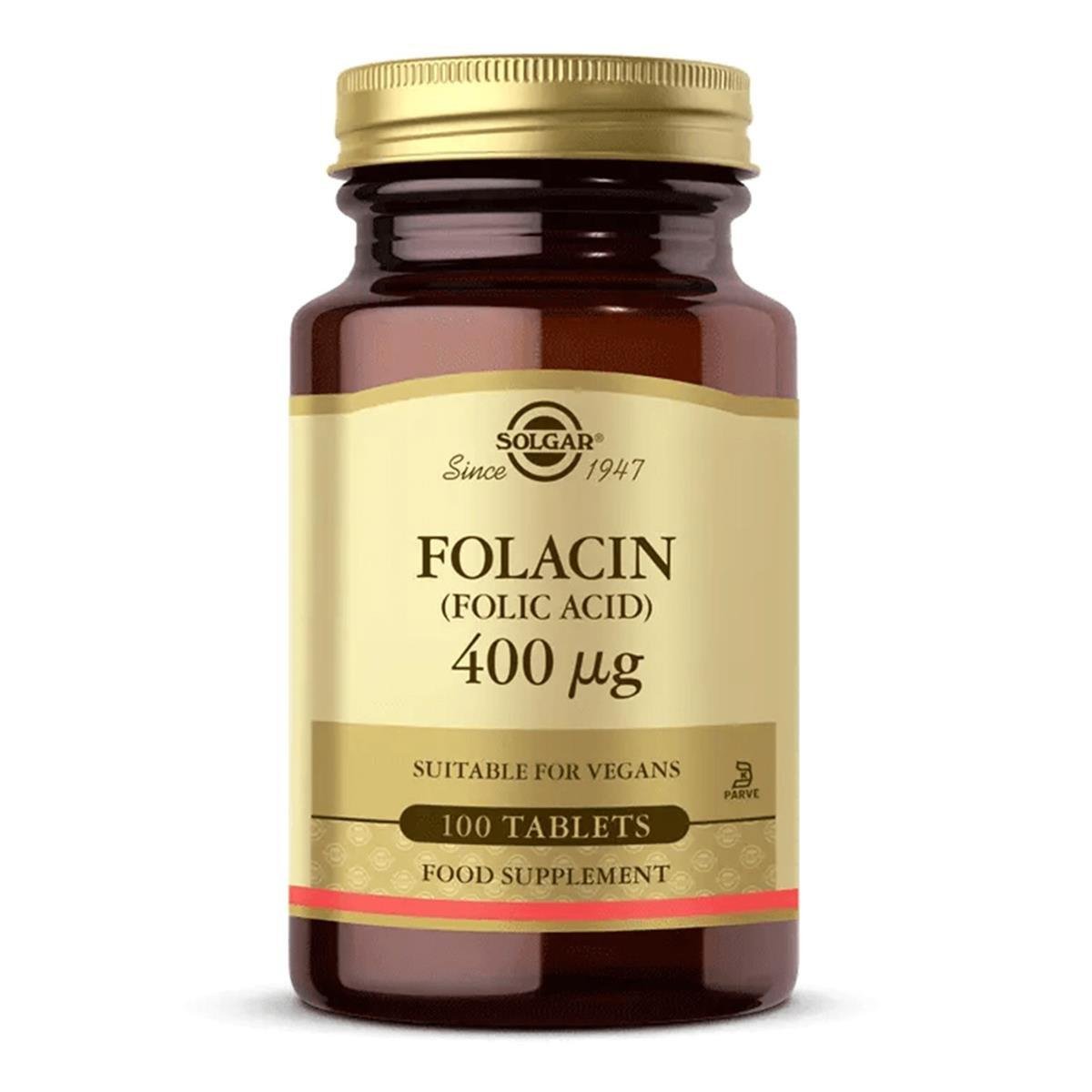 Solgar Folic Acid (Folacin) 400 mcg 100 Tablet