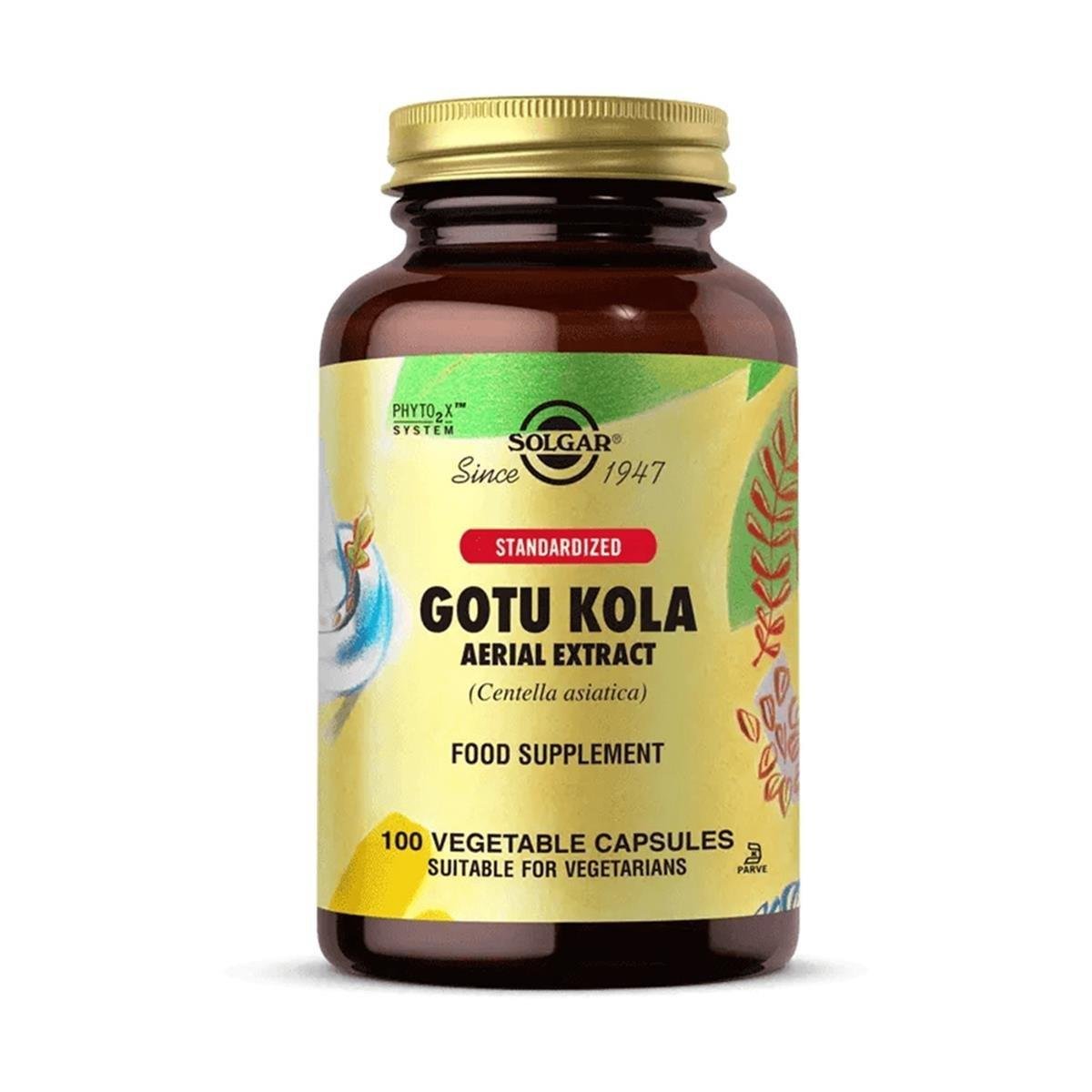 Solgar Gotu Kola Aerial Extract 100 Kapsül