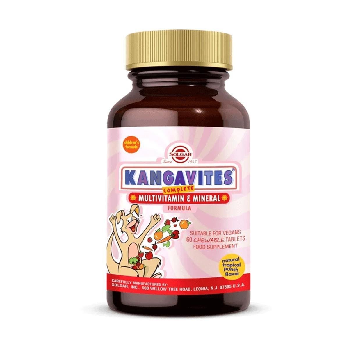 Solgar Kangavites Multivitamin & Mineral 60 Kapsül