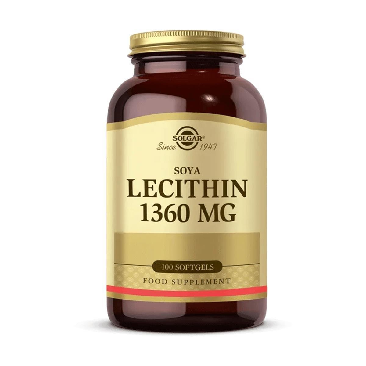 Solgar Lecithin 1360 mg 100 Kapsül