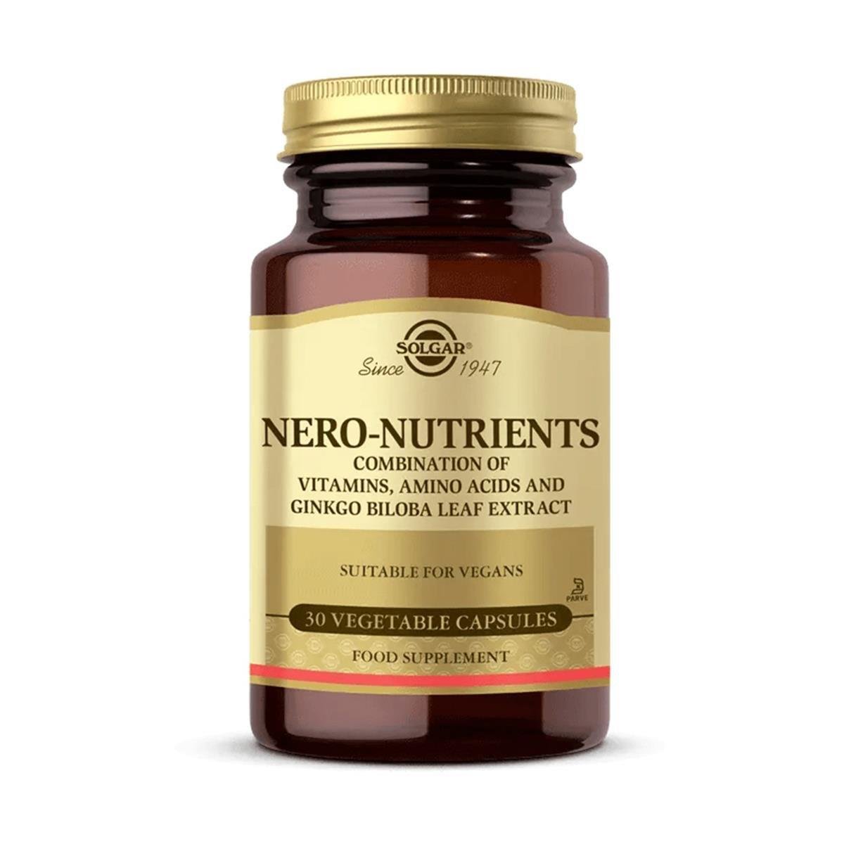 Solgar Nero Nutrients 30 Kapsül