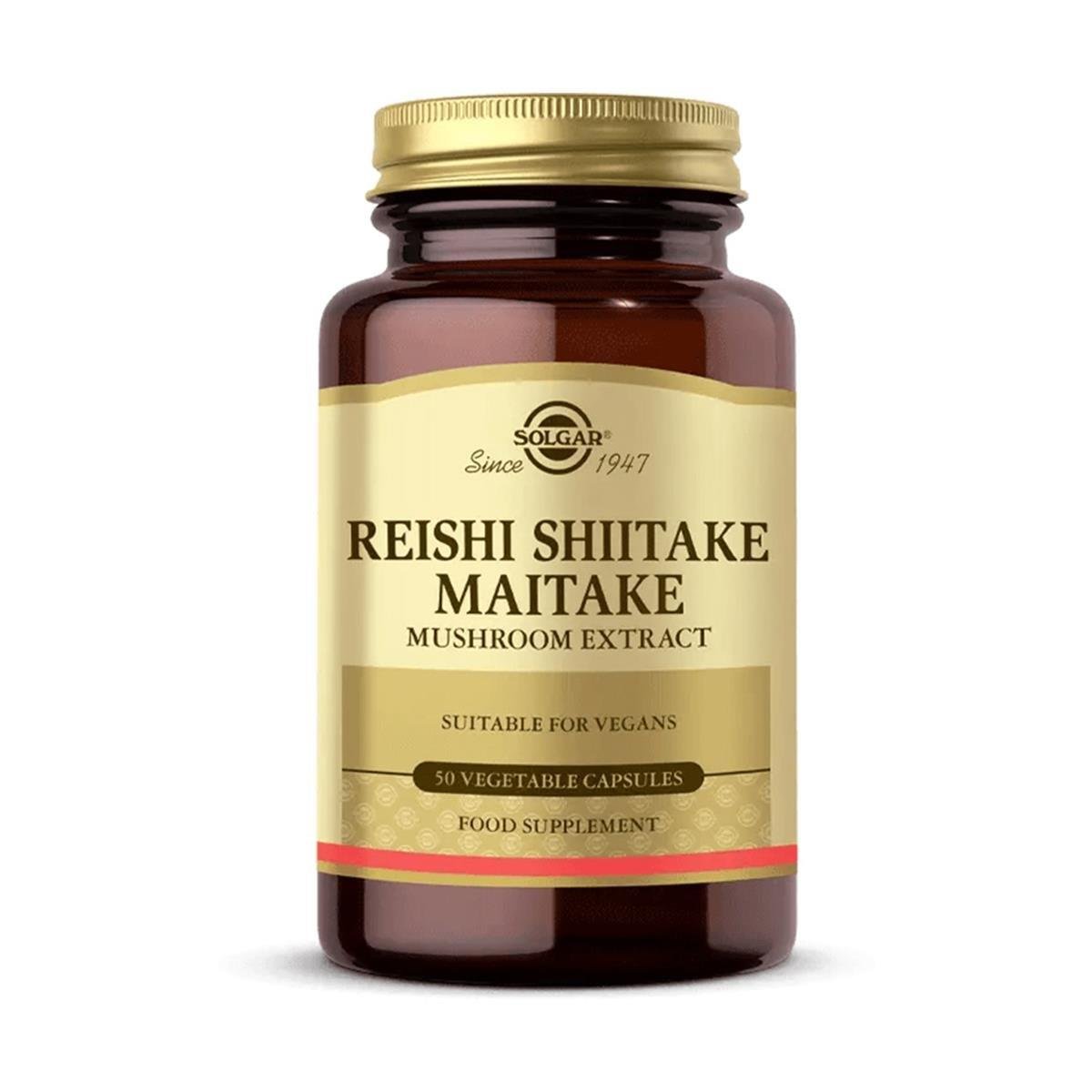 Solgar Reishi Shiitake Maitake Mushroom Extract 50 Kapsül