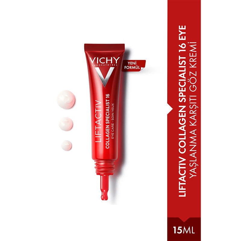 Vichy Liftactiv Collagen Specialist Yaşlanma Belirtilerine Karşı Göz Bakım Kremi 15 ml