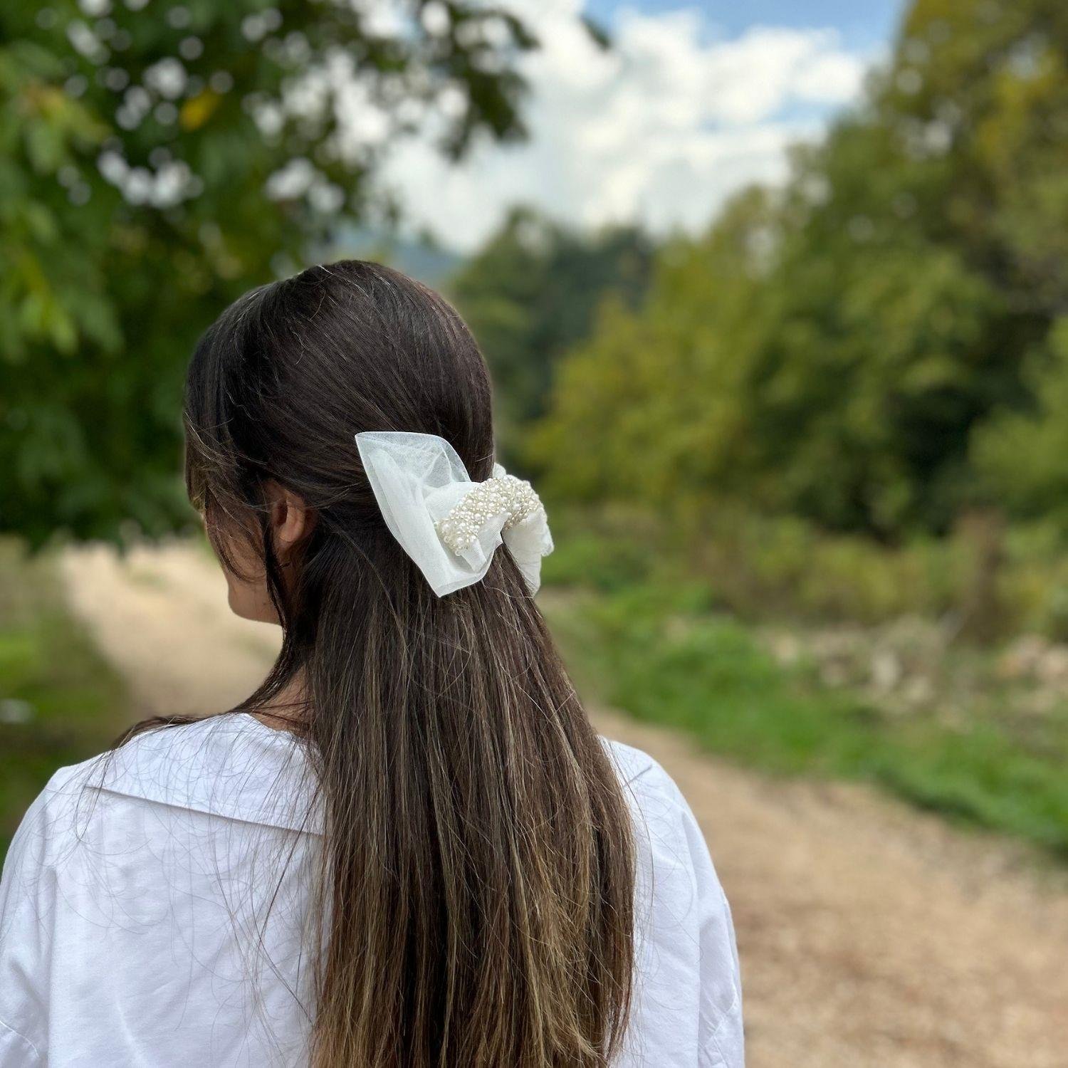 Bride Tül Saç Aksesuarı
