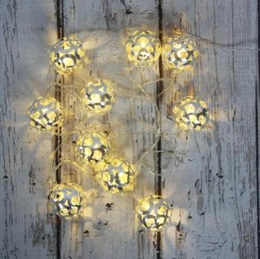 IŞIKLI LED ŞERİT ZİNCİR METAL  TOP-10 LU