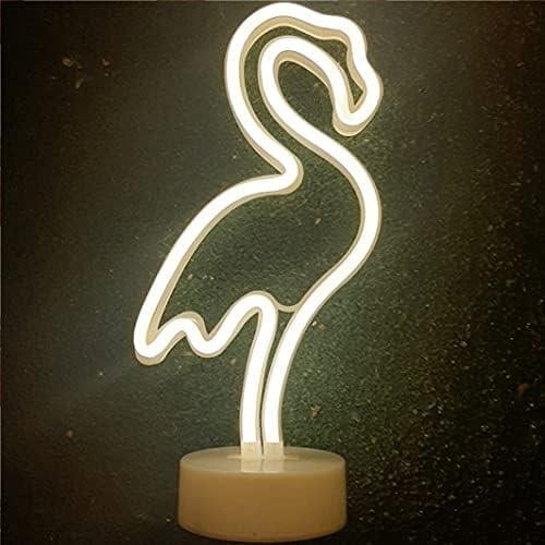 LED NEON FLAMİNGO BEYAZ IŞIKLI