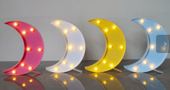 PLASTİK LED IŞIKLI AY