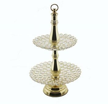ŞEKERLİK YUVARLAK TAŞLI 2 KATLI STAND
