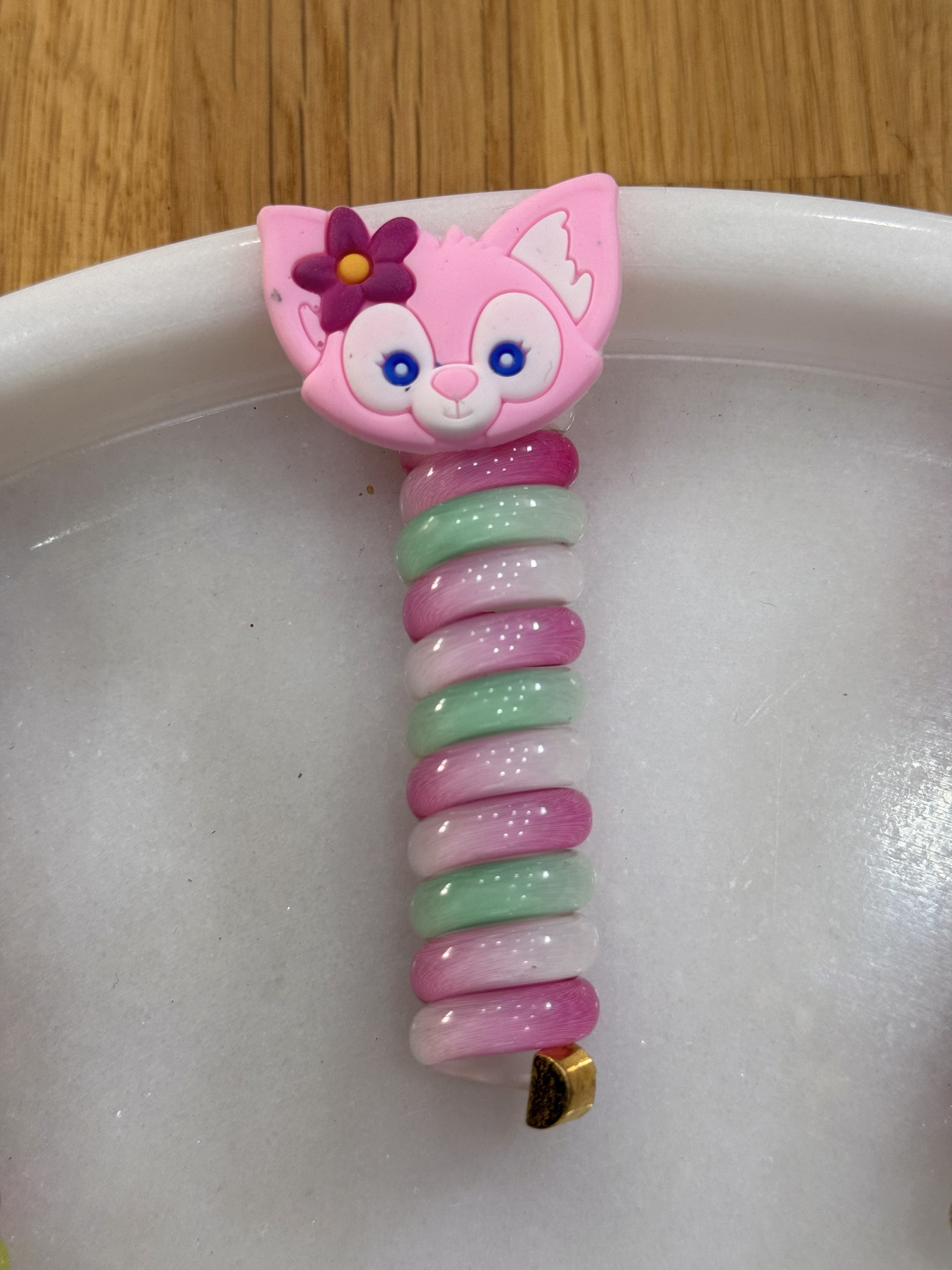 Makarna Toka Pembe Kedi Figürlü 
