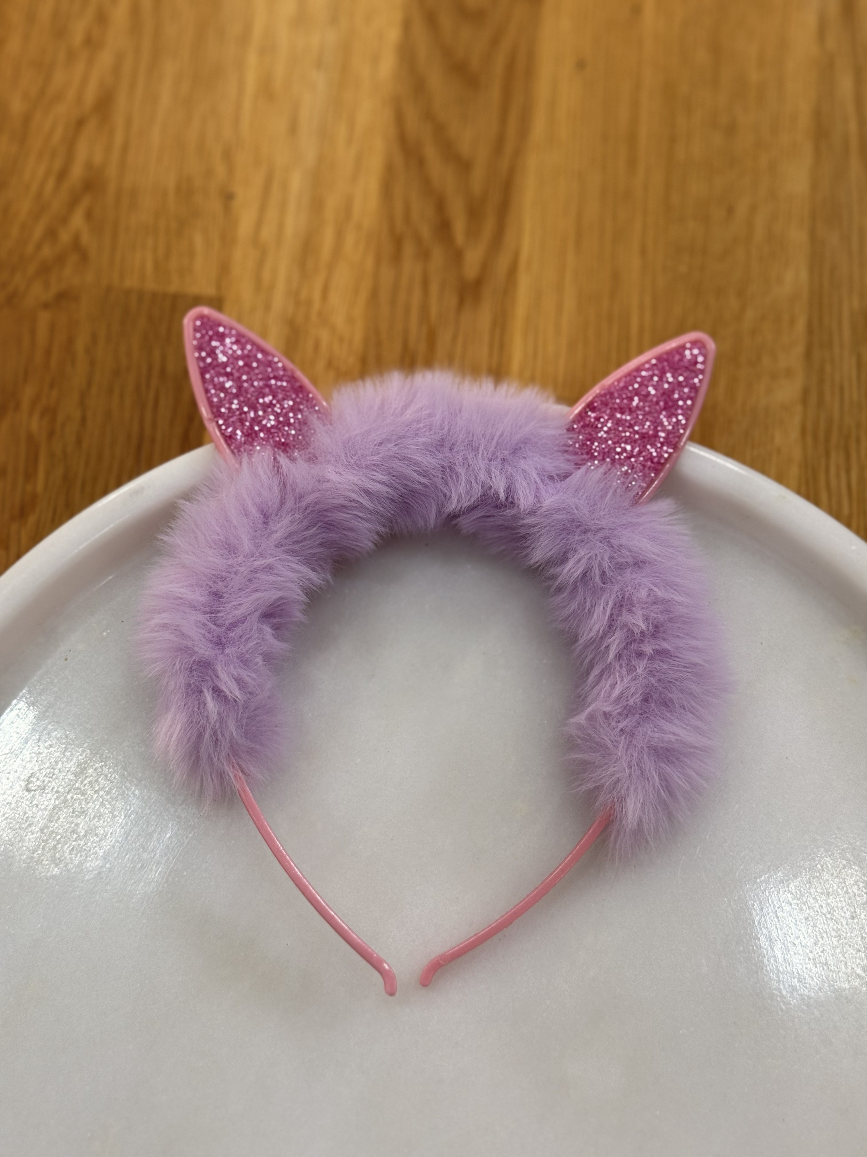 Peluşlu Kedi Kulak Lila