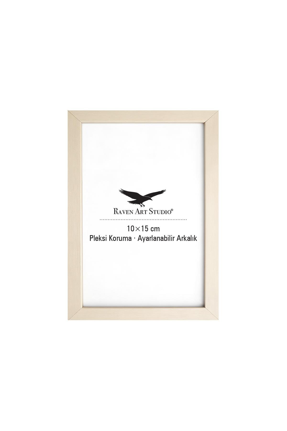 Ermitaj 10cm x 15cm Sedef Resim Fotoğraf Belge Poster Evrak Çerçevesi Korumalı Kırılmaz Pleksi Cam