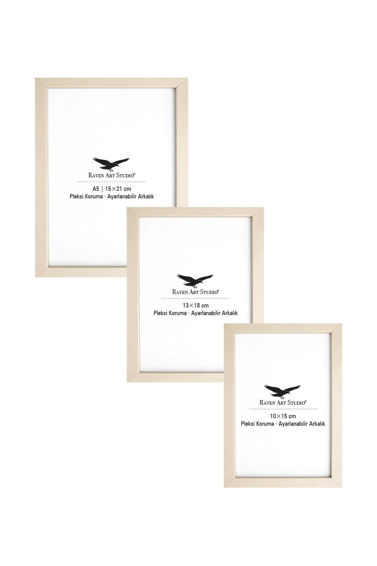Ermitaj Sedef 3'lü Set 10x15cm + 13x18cm + 15x21cm Korumalı Kırılmaz Pleksi Cam