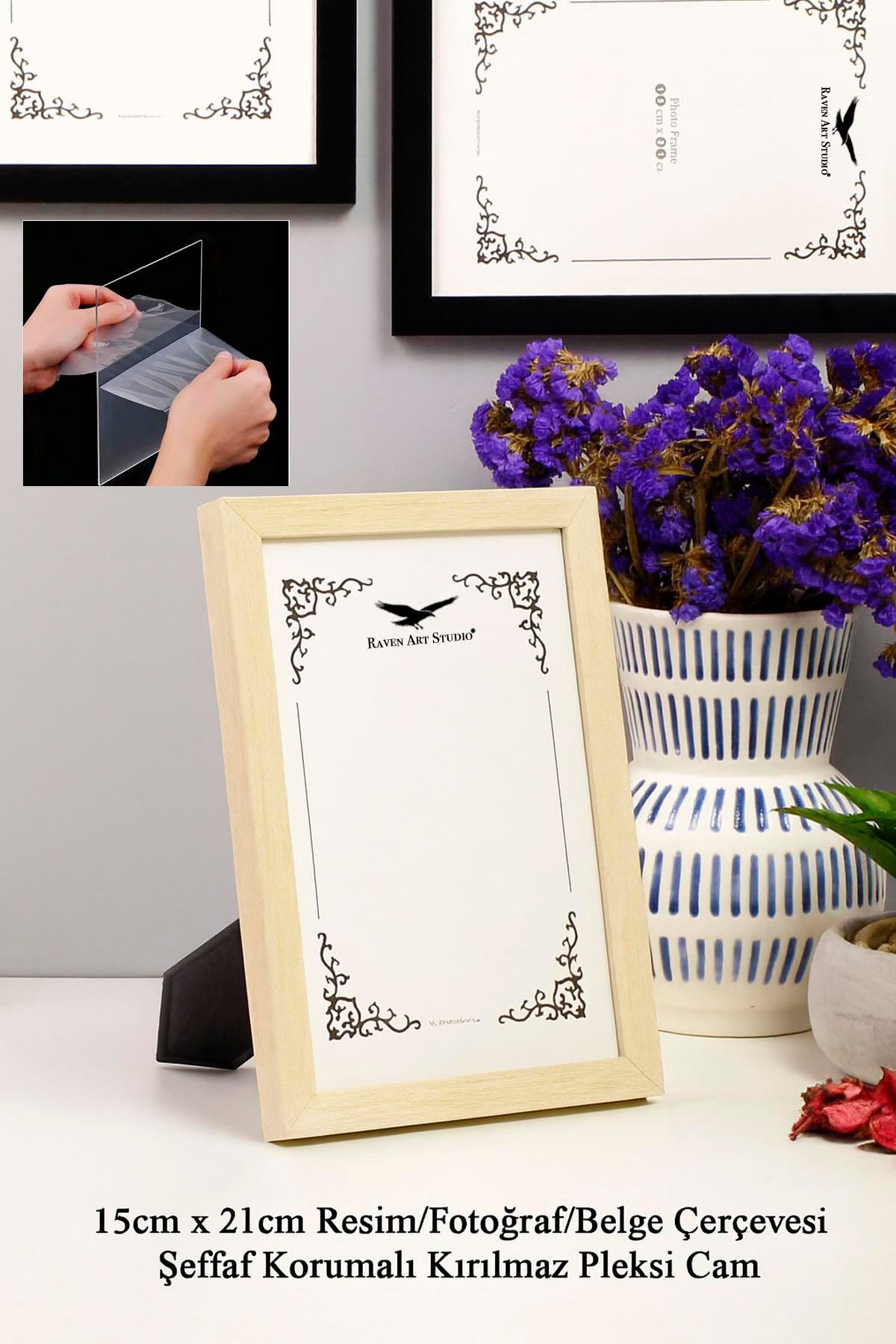 Ermitaj Sedef 3'lü Set 10x15cm + 13x18cm + 15x21cm Korumalı Kırılmaz Pleksi Cam