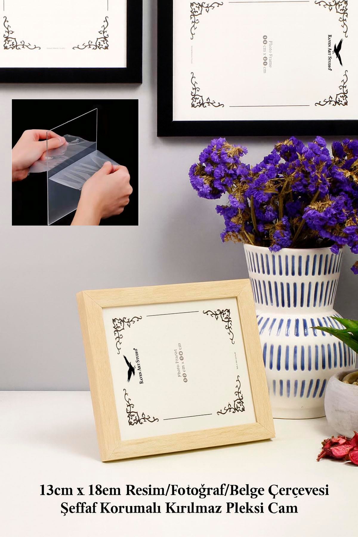 Ermitaj Sedef 3'lü Set 10x15cm + 13x18cm + 15x21cm Korumalı Kırılmaz Pleksi Cam