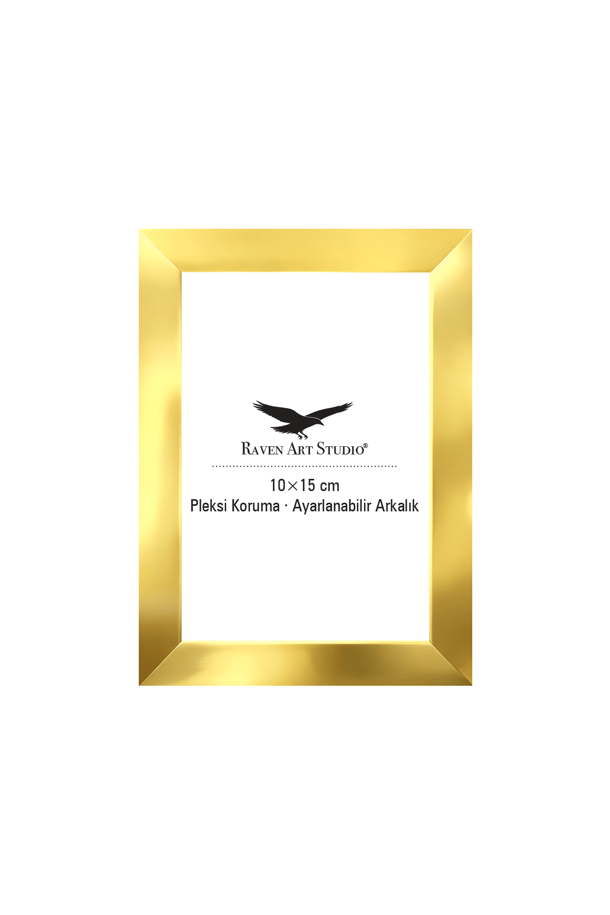 Louvre 10x15cm Altın Resim Fotoğraf Belge Poster Evrak Çerçevesi Korumalı Kırılmaz Pleksi Cam